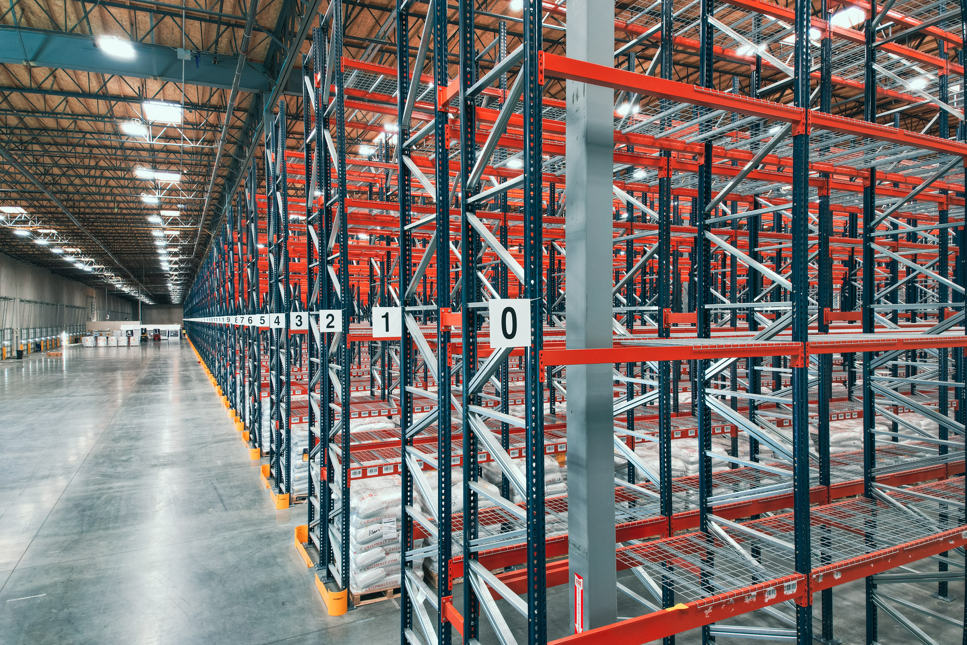 Industrial pallet racking warehouse in Lehi Utah