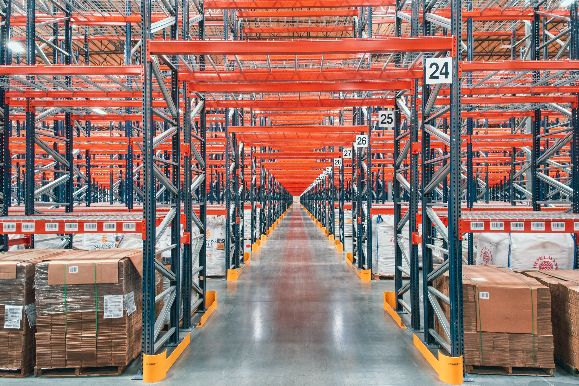 Industrial pallet racking installation in West Jordan warehouse