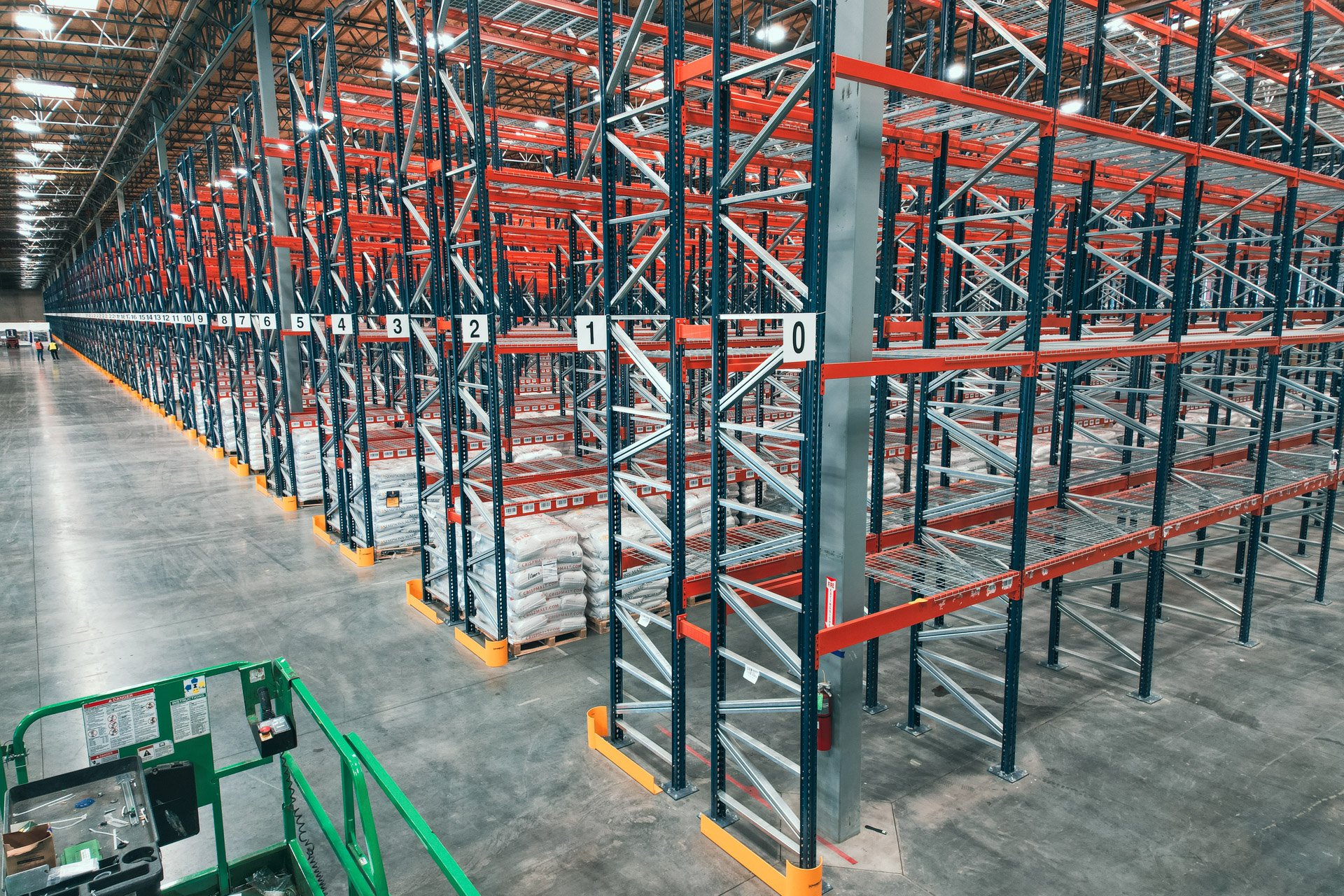 Warehouse pallet rack installation in Salt Lake City Utah
